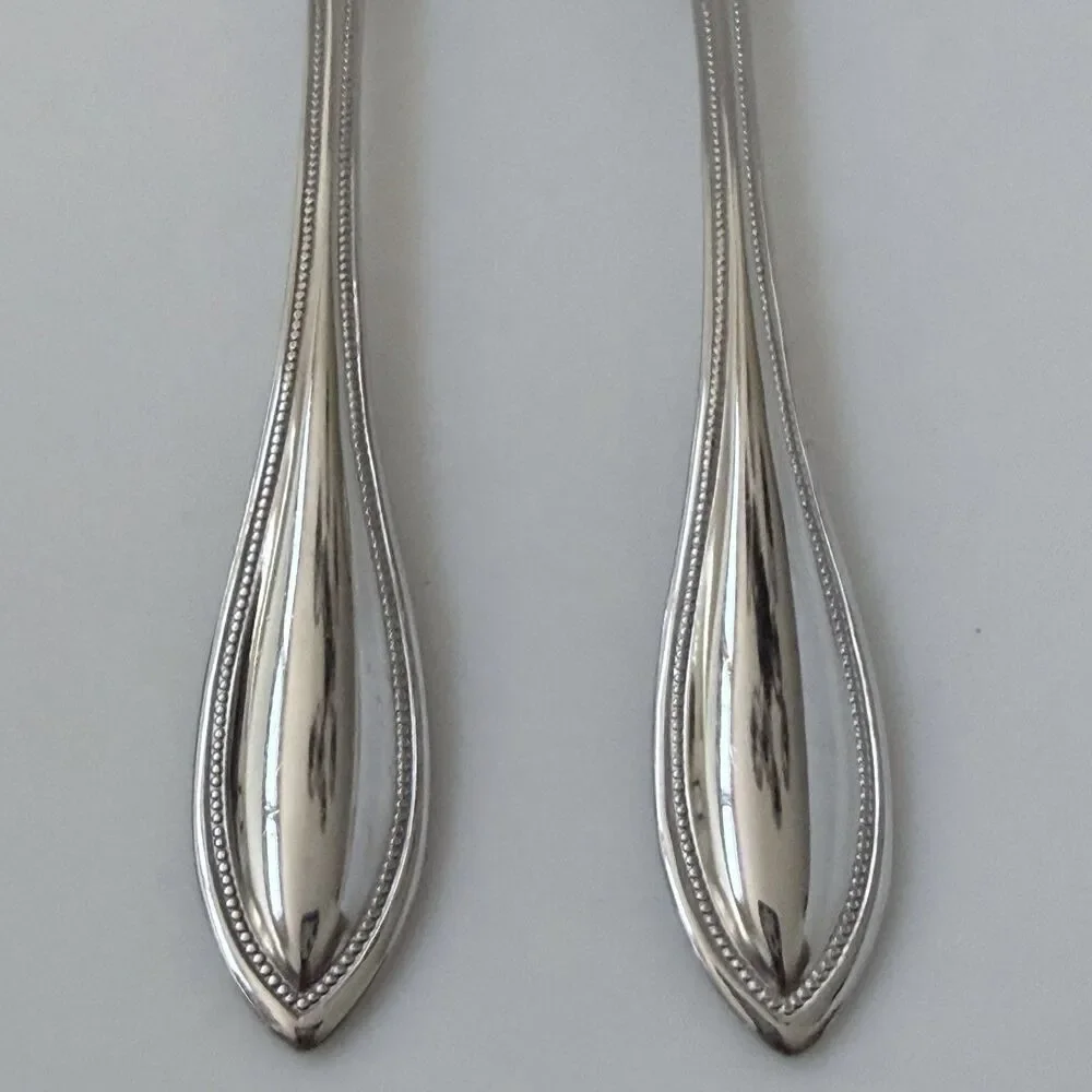 2Pc Oneida Arbor-American Harmony Salad Forks 6 7/8” Stainless Glossy
